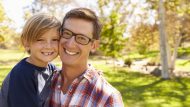 Fathers day dad and son